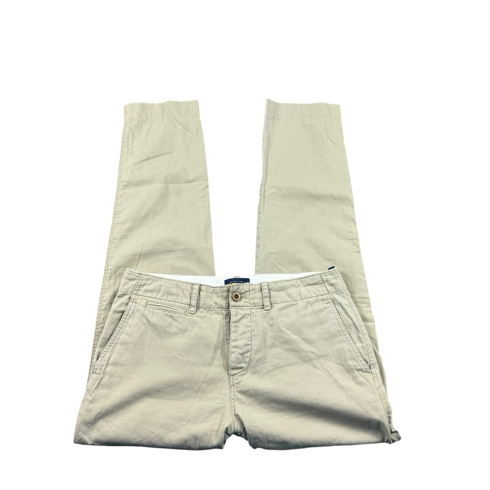 Ralph Lauren Rugby Womens Slim Boyfriend Button Fly Chino Pants Beige Size 0